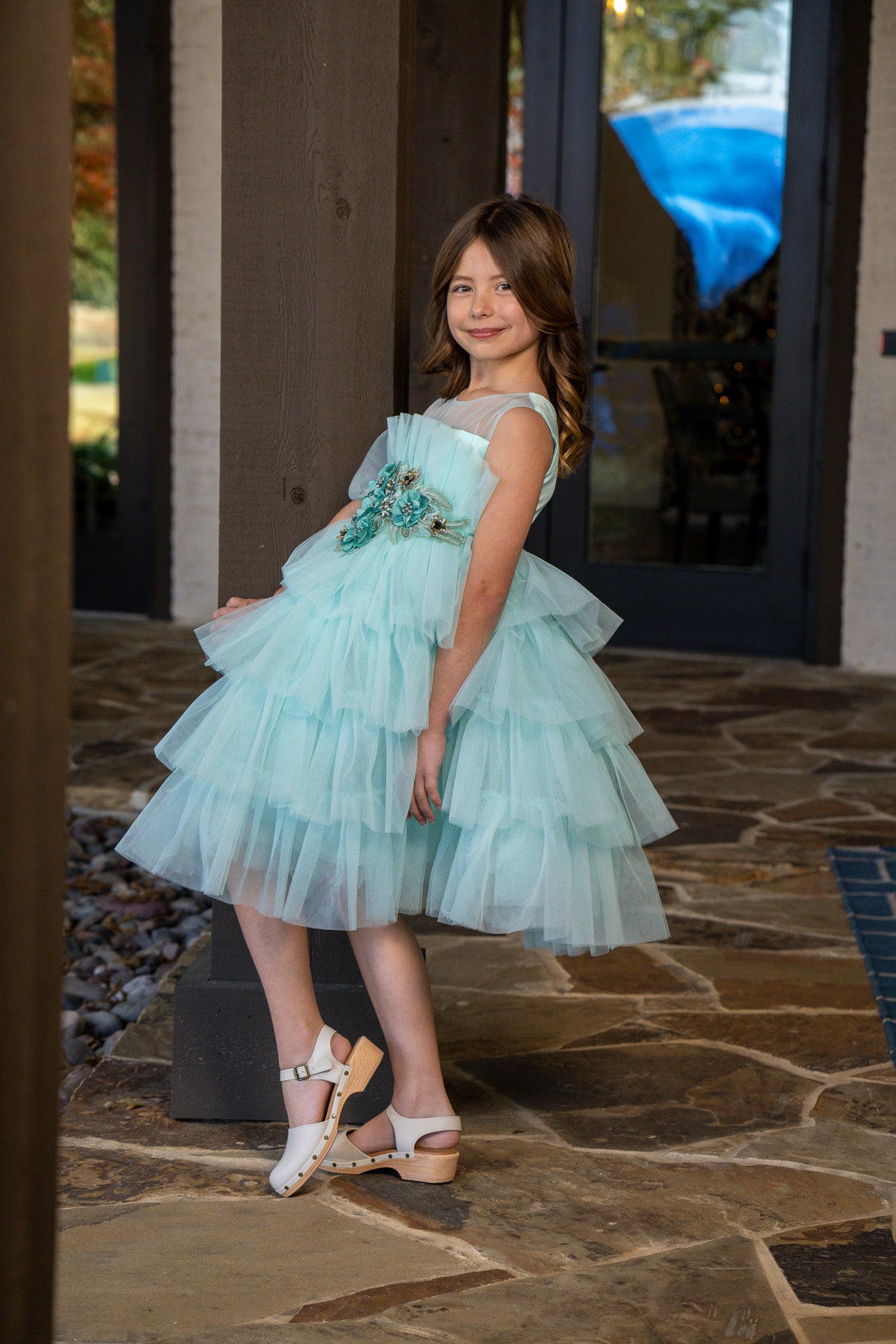 Enchanted Aqua Princess Tulle Dress
