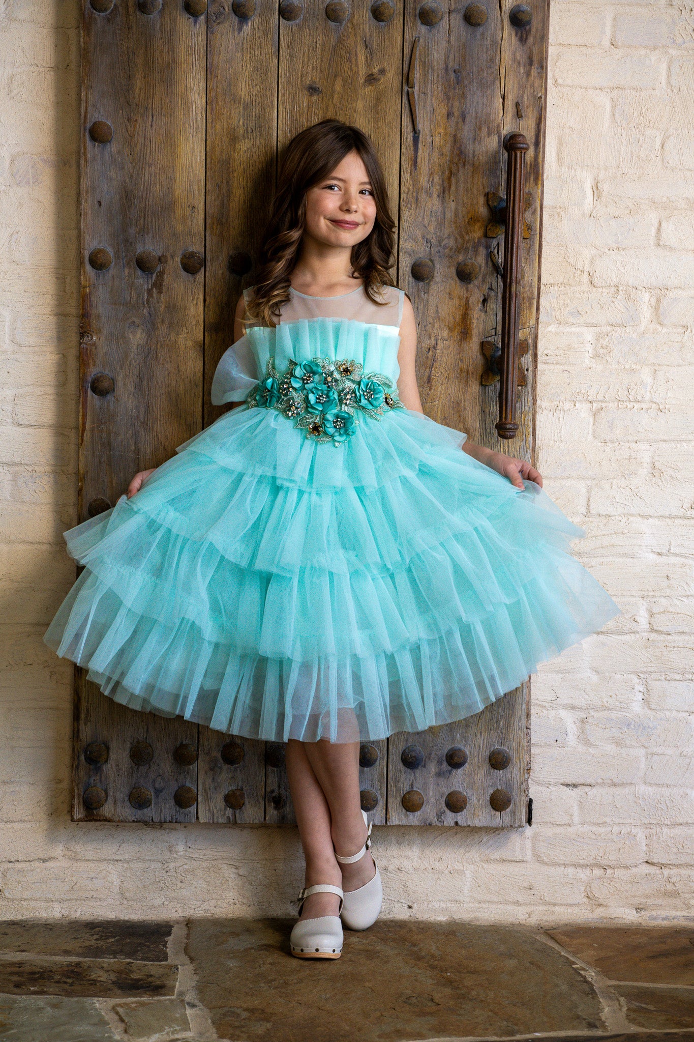 Enchanted Aqua Princess Tulle Dress