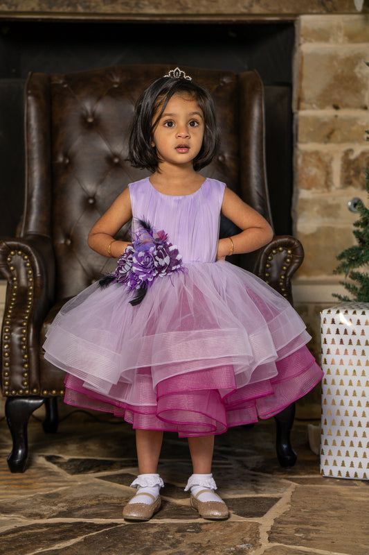 Lilac Bloom Party Dress