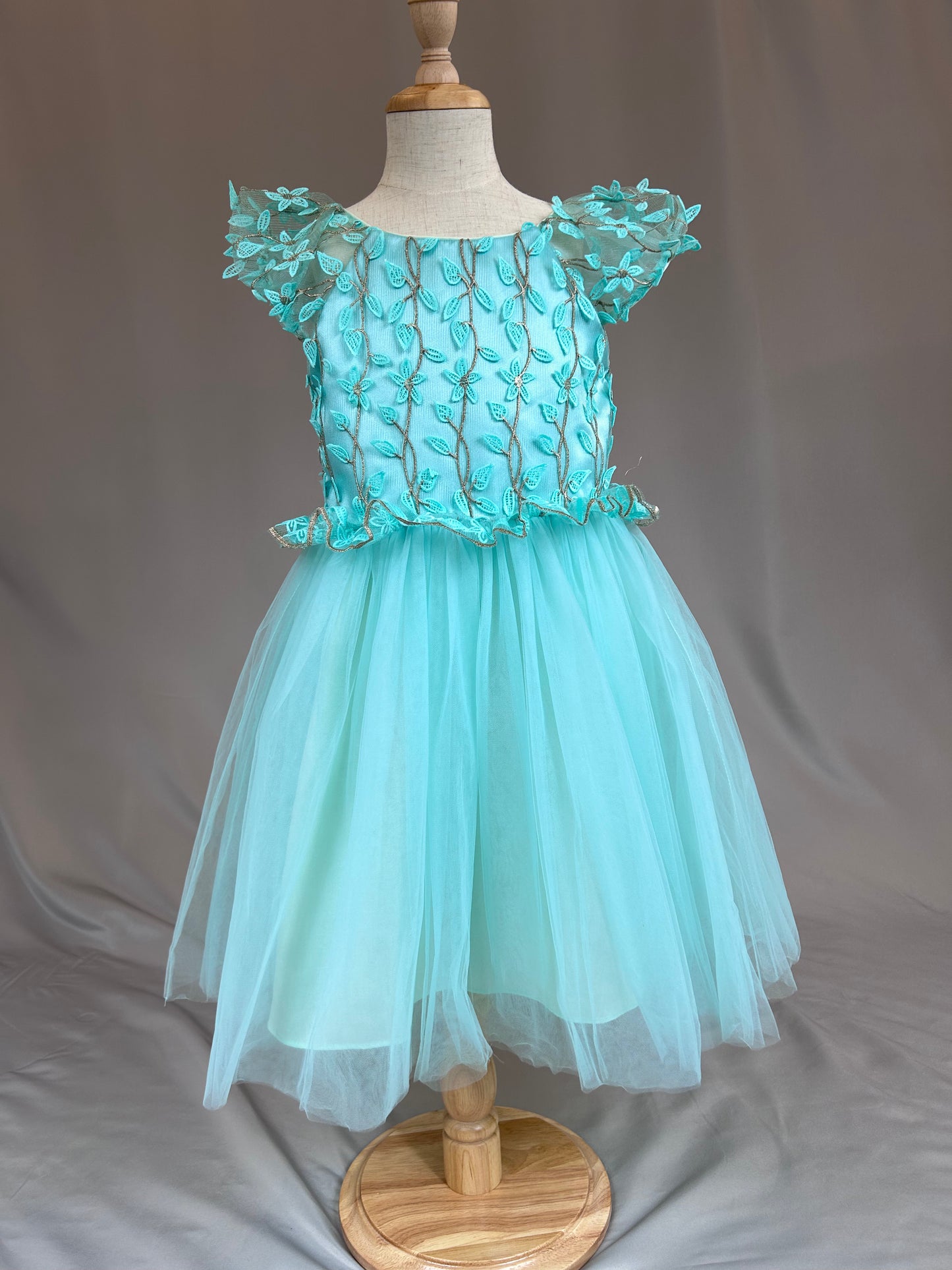 Appliqué Tulle Dress